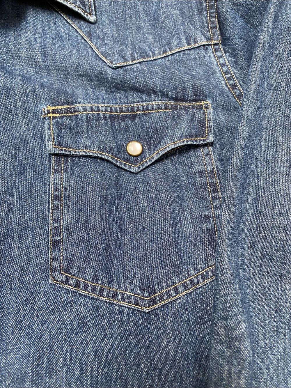 Tecovas Indigo Denim Western Shirt Jacket - Picture 4 of 5